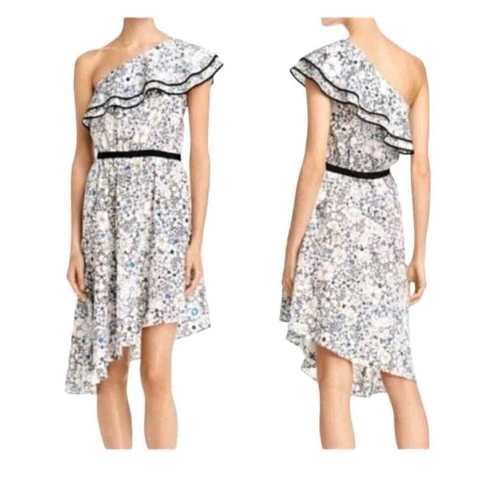 NWT Likely Contour Daisy Delbarton One Shoulder Dress 0